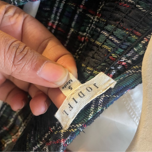 Red dress Botique Jodiful winter tartan plaid dress black green navy size s - Picture 7 of 10